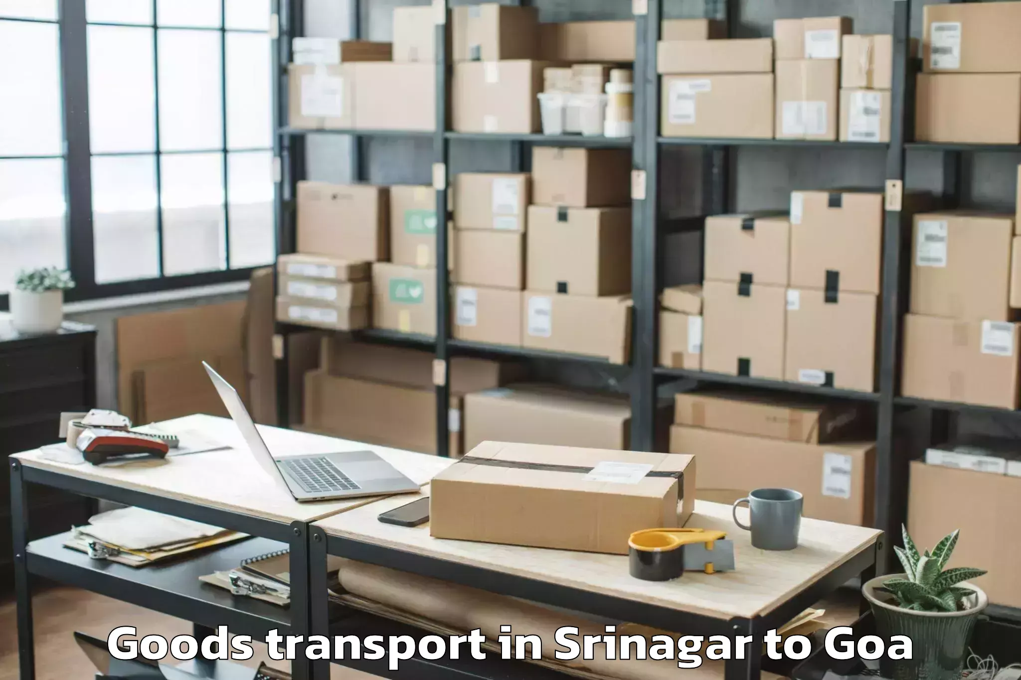 Discover Srinagar to Sancoale Goods Transport